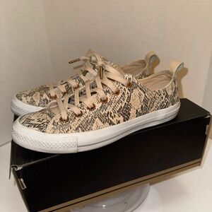 Converse Cream and Tan Sneakers